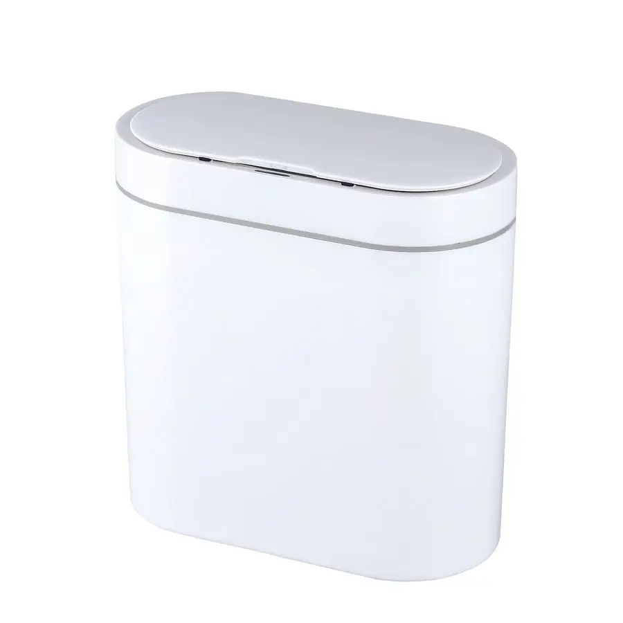 

2.5 Gallon Bathroom Trash Can with Lid, Slim Motion Sensor Garbage Can, Automatic Waste Bin, Small Narrow Trash Can for Bathroom