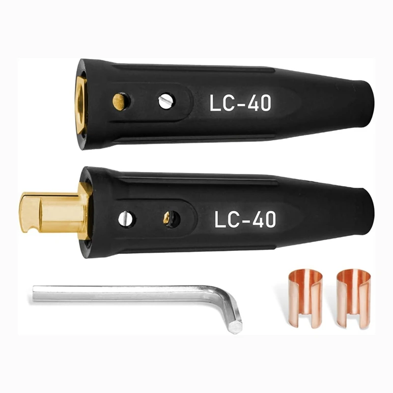 

Hot Sale LC40 Cable Connector Set, Includes Black Male & Female Connectors Cable Capacity: 1/0 To 2/0 (50-70Mm²)