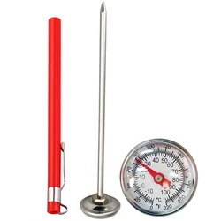 1 Pc Stainless Steel Thermometer Coffee Thermometer Household High Temperature Probe Food Thermometer