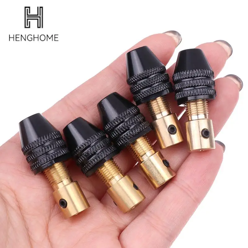 Drill Chuck 0.3-3.4mm Mini 3 Jaw Quick Change Keyless Drill Bit Adapter 2.0/2.35/3.0/3.17/5.0mm Holder Clamp Fixing Device Tools