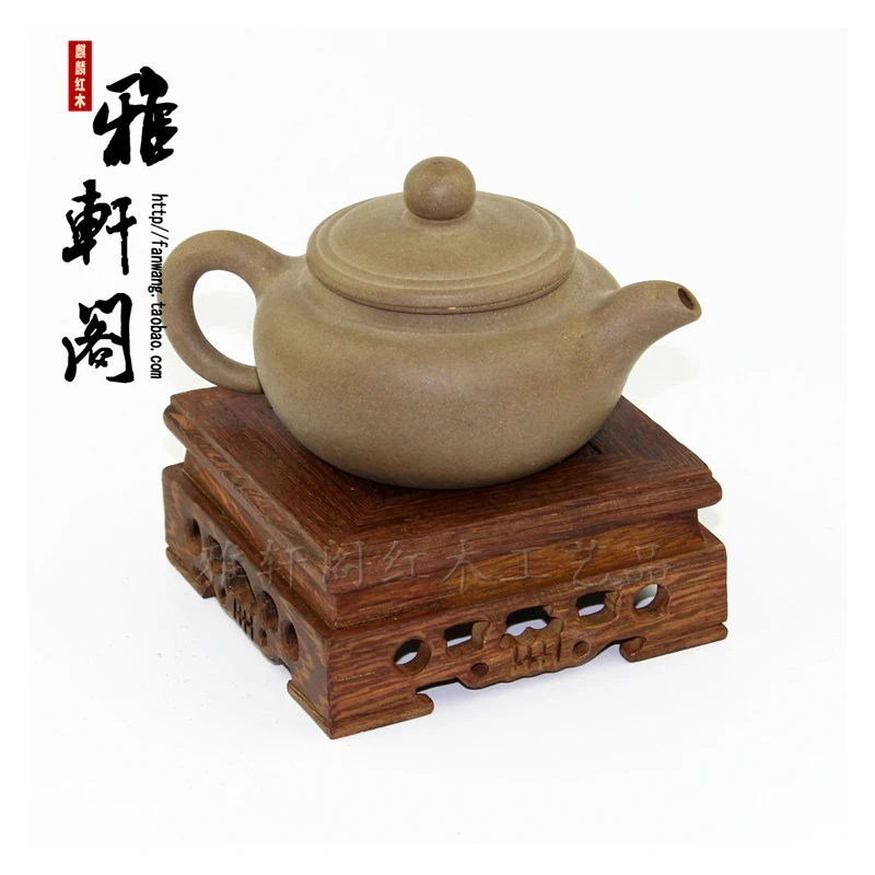 Wenge Hexagonal Wood Square Pedestal, Bonsai Base Pad, Teapot Decoration, Display Trays