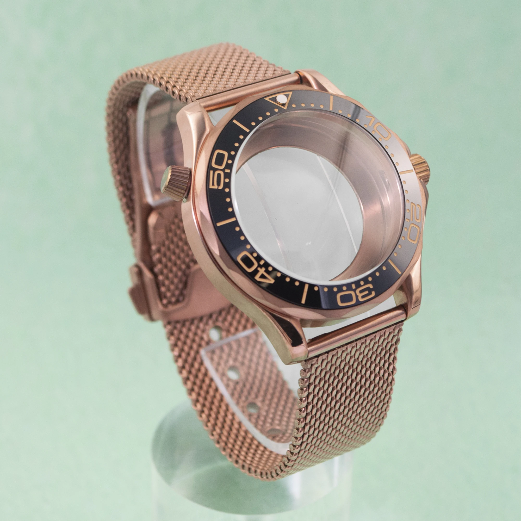 

Stainless Steel Case 41mm Watch Case Bracelet Waterproof For Seamaster 300 NH35 NH36 Movement 31mm Dial Men Watch Parts