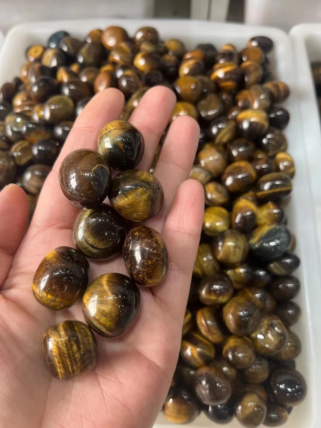 Wholesale 100g  Natural Yellow Tiger Eye Stone Crystal Polished Gravel Specimen Quartz Crystals Natural Stones