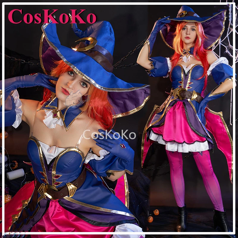 CosKoKo Miss Fortune Cosplay Anime Game LOL Costume The Bounty Hunter Combat Uniform Halloween Carnival Party Role Play Clothing