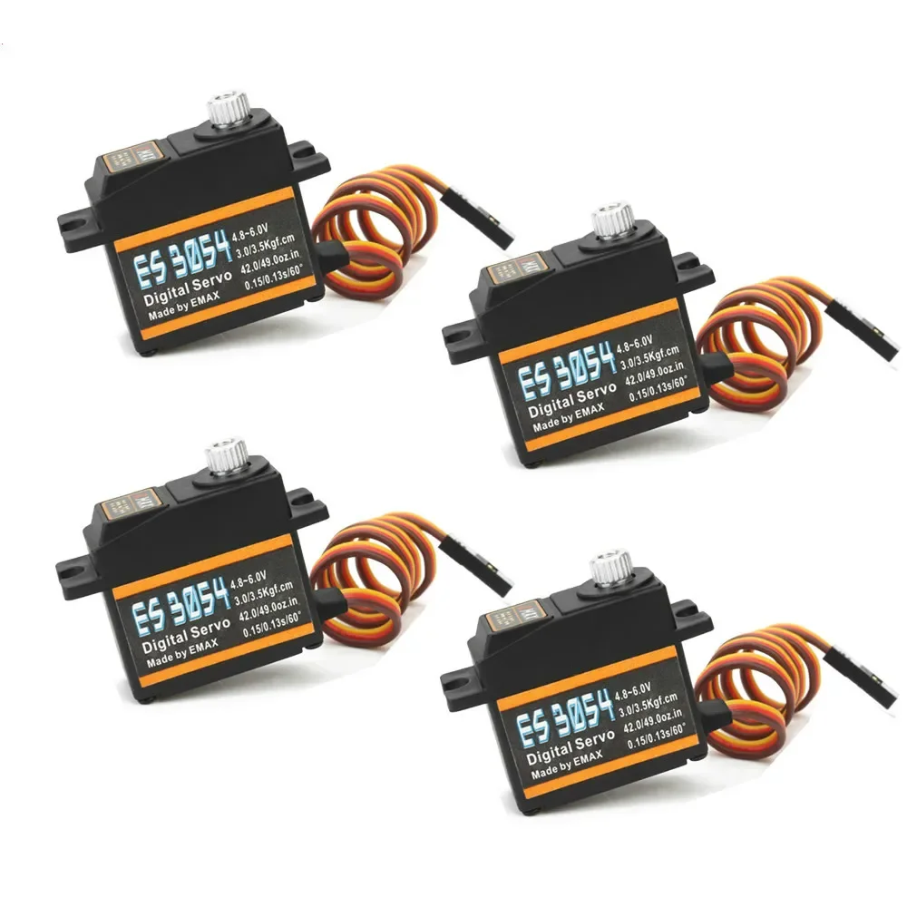 ES3054 17g 3,5kg 0,13sec 23T Metal Gear Digital Servo para atualização de avião RC ES3154