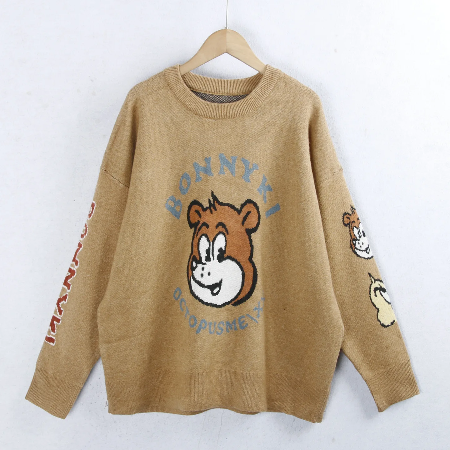 

Cartoon Knitted Sweater Winter round Ne Large Size Slimming Long Sve Knitwear Casual Loose Sle Women's Thi Winter Sw...