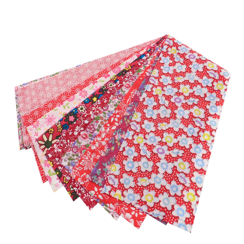 Teramila Neuheiten Bunte Design 6-8 PCS /Lot 9CM x 50CM Nähen Material Baumwolle Gelee rollen Streifen Plain Stoff Patchwork – Detail 10