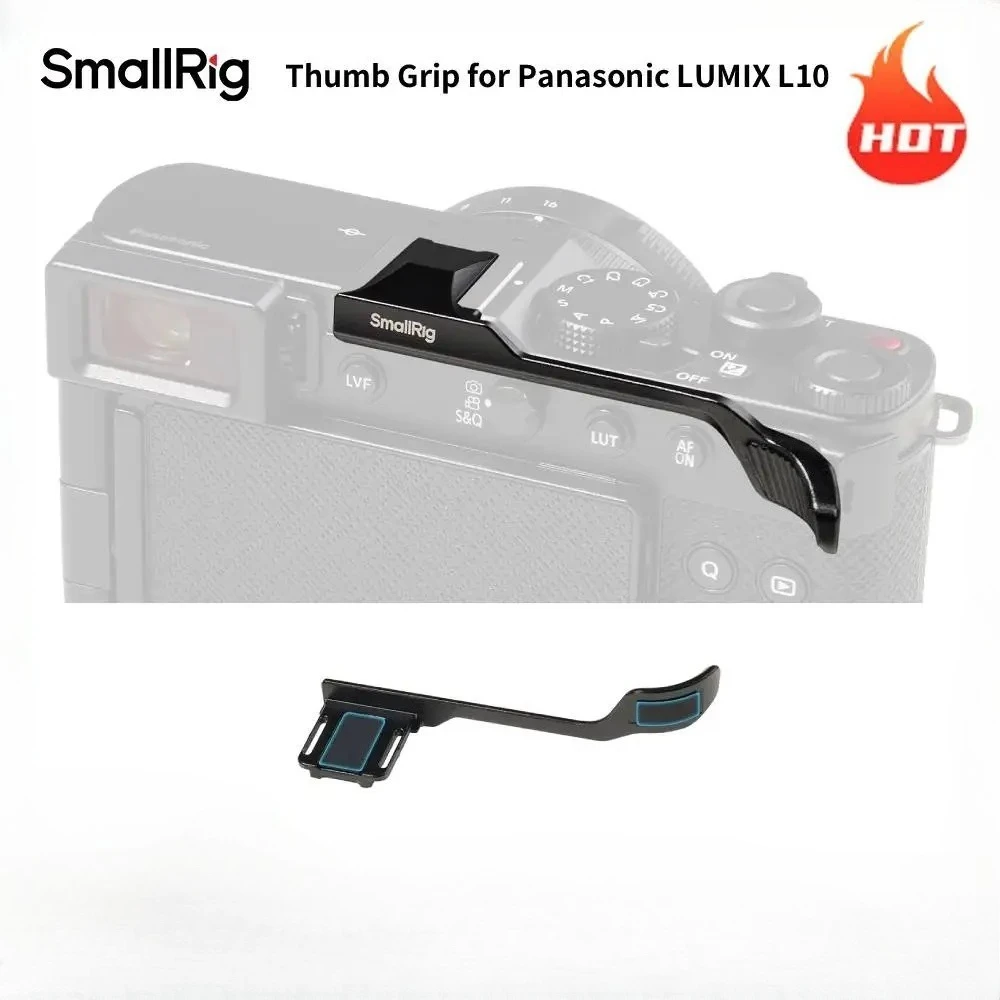 SmallRig 5703 L10: Накладка-подставка для большого пальца с крышкой горячего башмака для Panasonic L10, со встроенными силиконовыми накладками и съемным слотом для камер