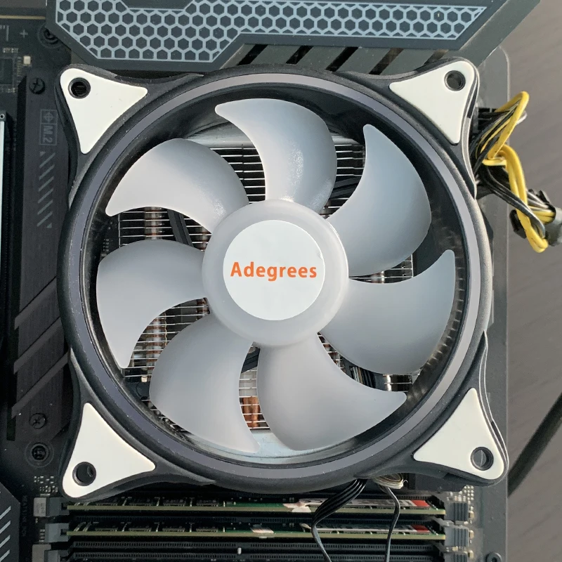 Refroidisseur d'air CPU ARGB 120MM, 4 caloducs, radiateur PC pour Intel LGA 1366 115X 1200 1700 2011 X99 X79 AMD AM3 AM4 AM5