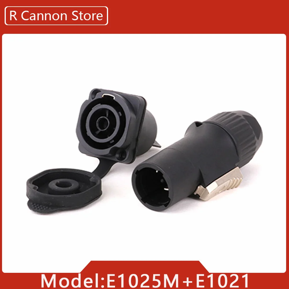 10 stks 3 Pins In/Uitgang Waterdichte Vergrendeling Powercon Stekker Vrouwelijke Chassis Draad Kabel Connectors PA66 Materiaal IP65 Grade