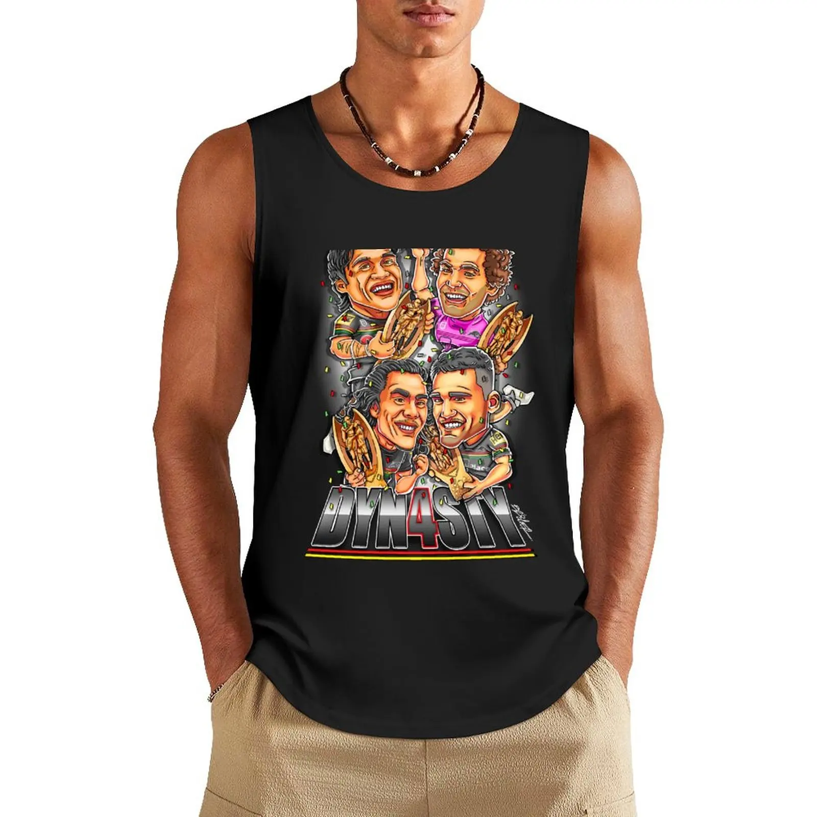 

Penrith Panthers 2024 Premiership Tank Top best selling products bodybuilding tops Men's gym t-shirts