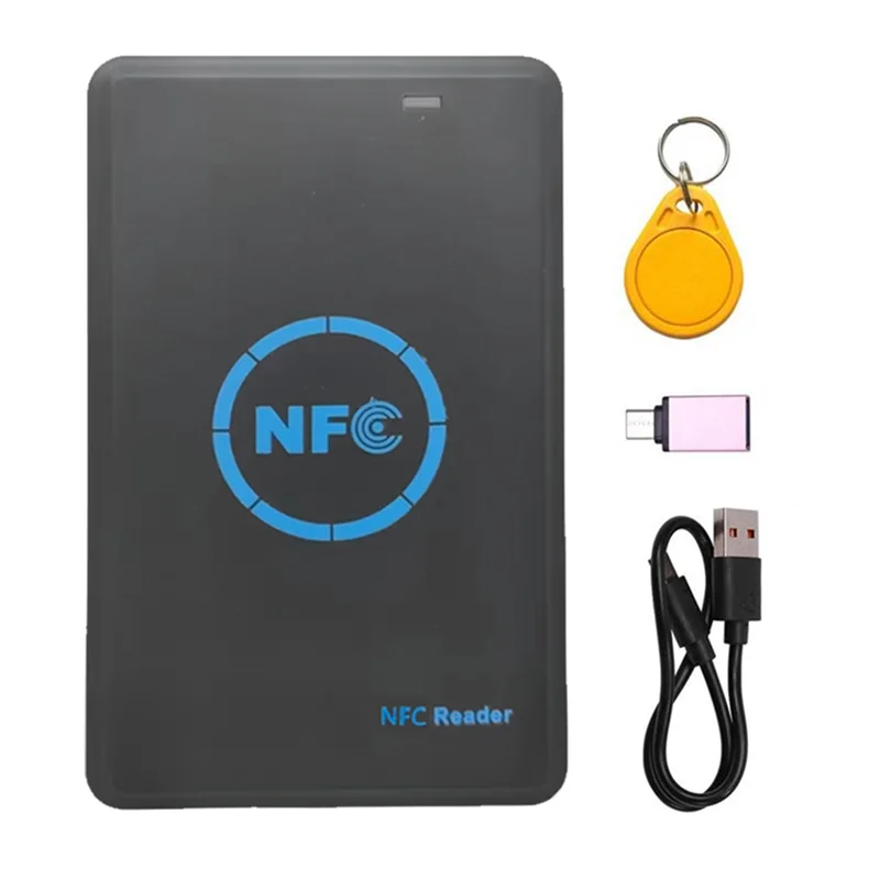 

B92B-NFC 5-полосный считыватель/запись смарт-чипов + 1 брелок UID 125K 13,56M HID Дубликатор Копировальный аппарат Тег Клон ID IC Брелок Копия ключа