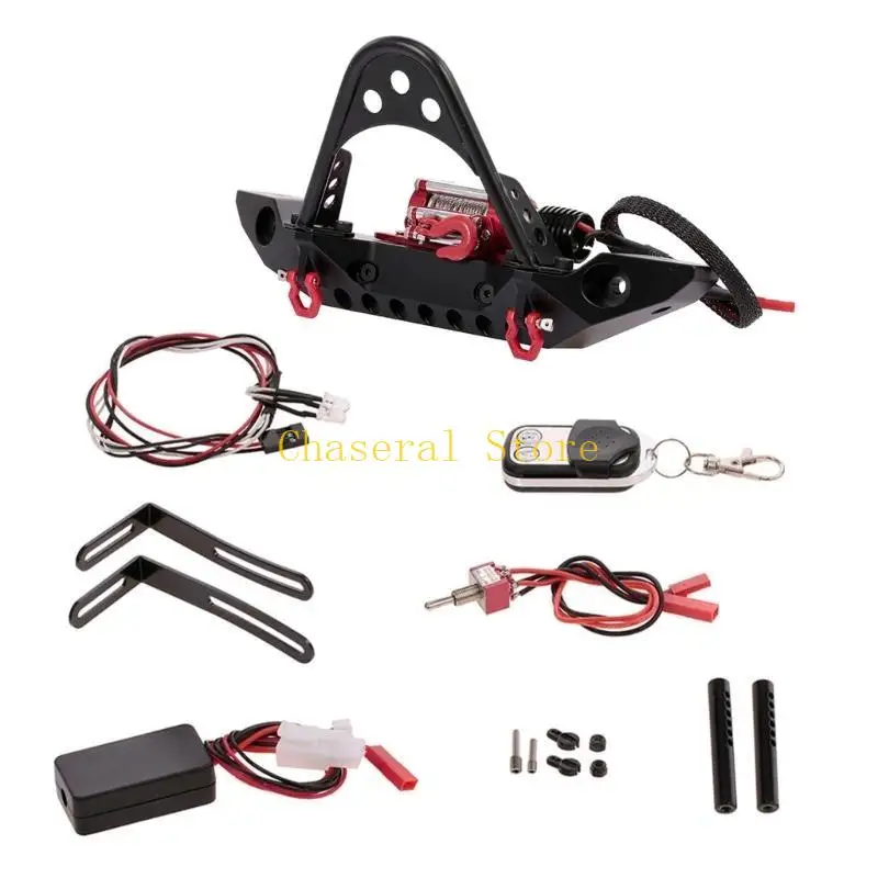 

Металлический передний бампер E7CE для гусеничных машин с дистанционным управлением 1/10, детали для обновления автомобиля SCX10