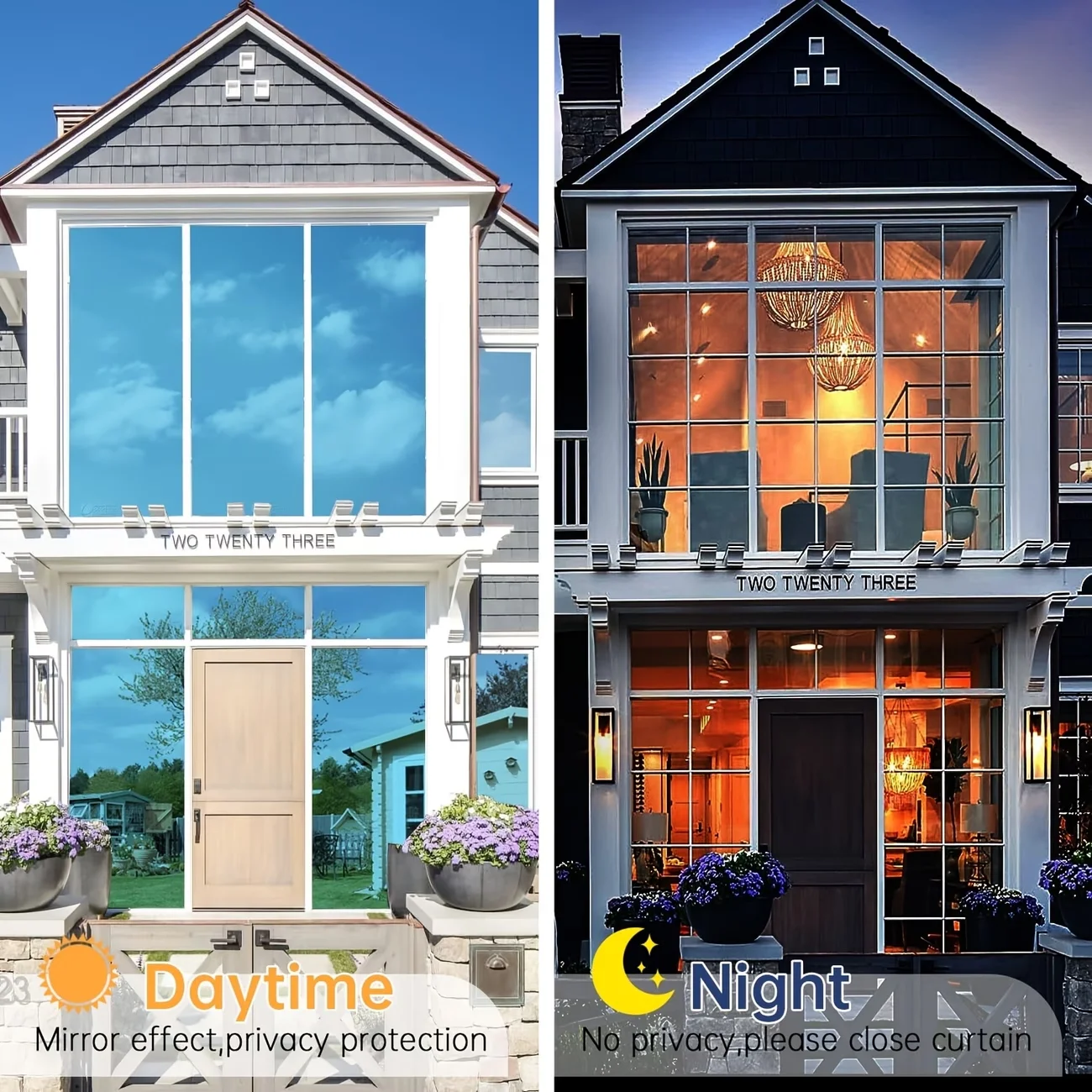 Reflective Mirror Film Sunshade Heat Insulation And Sun Protection Film One-Way Window Film Privacy Film Home Sunshade Film. view 5