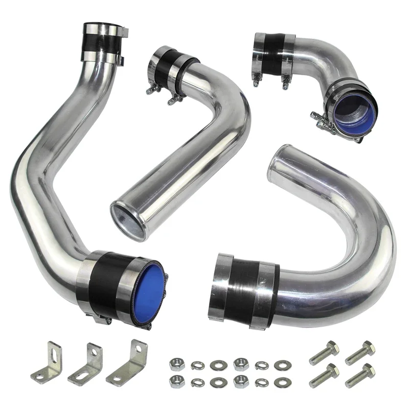 For Toyota Front Mount Intercooler Piping Hose Kit Chaser MARK II JZX110 1JZ-GTE 2.5L Torbo Engine 2000-2004 Aluminum