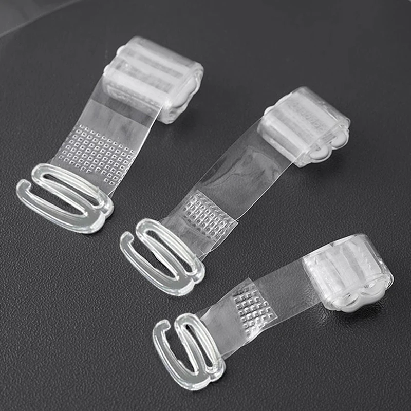 튼튼한 투명한 브래지어 끈 보이지 않는 미끄럼 방지 속옷 끈 분리형 조절 가능한 어깨 끈