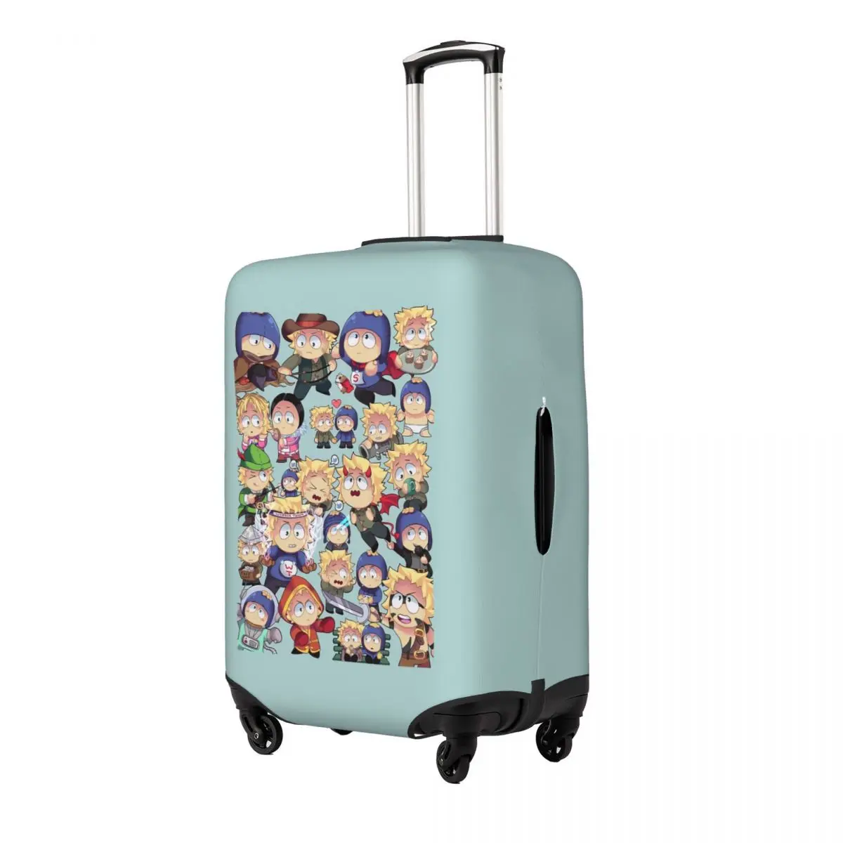 

South Park- Tweek X Craig Collage Suitcase Cover Protection Elastic Trip Luggage Protector Covers for 18-32 Inch