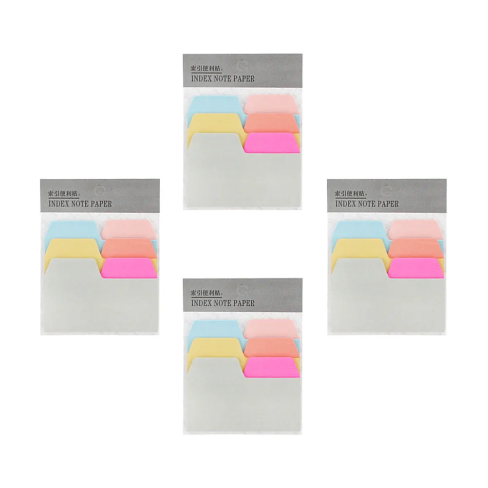 

4pcs Notes for Bookmarks Reading Tags Index Tabs Note Marking Pages Index Tabs Paper Documents Memo