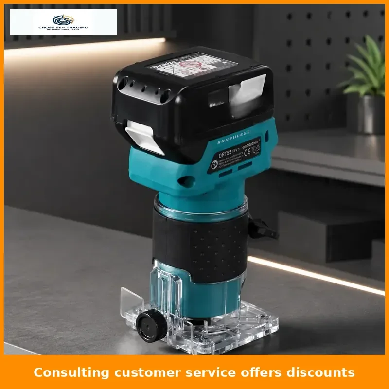 Lithium-ion brushless cordless wood router hand tools woodworking power router