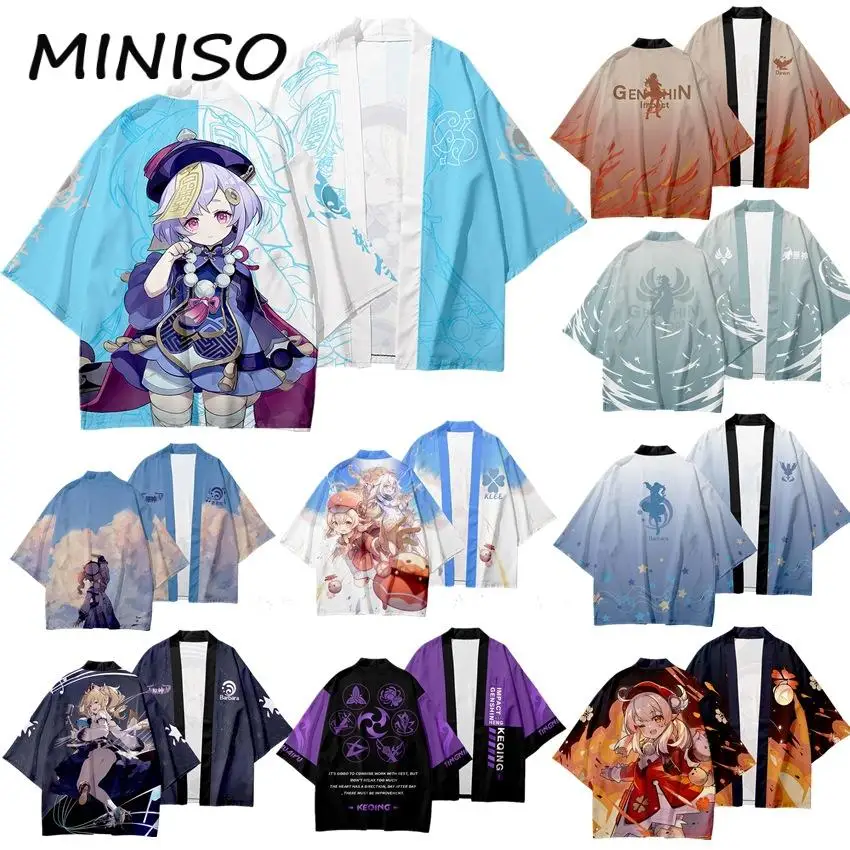 

Genshin Impact Tops Klee Cosplay Costume Xiao Ganyu Cardigan Anime Game Haori Adult Thin Loose Tops Carnival Party Outfit