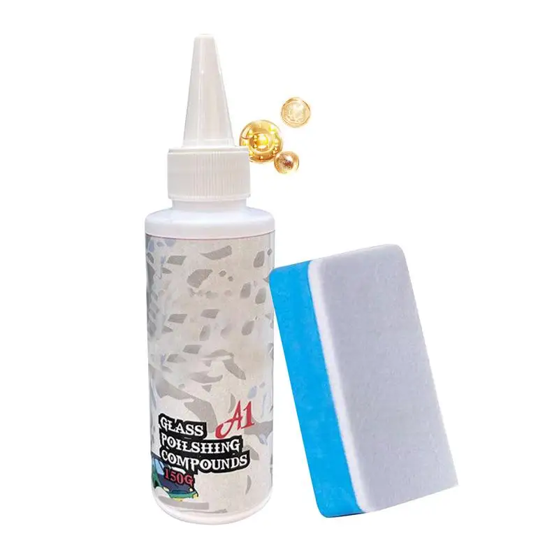 

Средство для удаления царапин на стекле, 150 г, мощный обезжириватель для стекла, средство для удаления пятен с водой в автомобиле, жидкость для чистки окон, автолак для лобового стекла