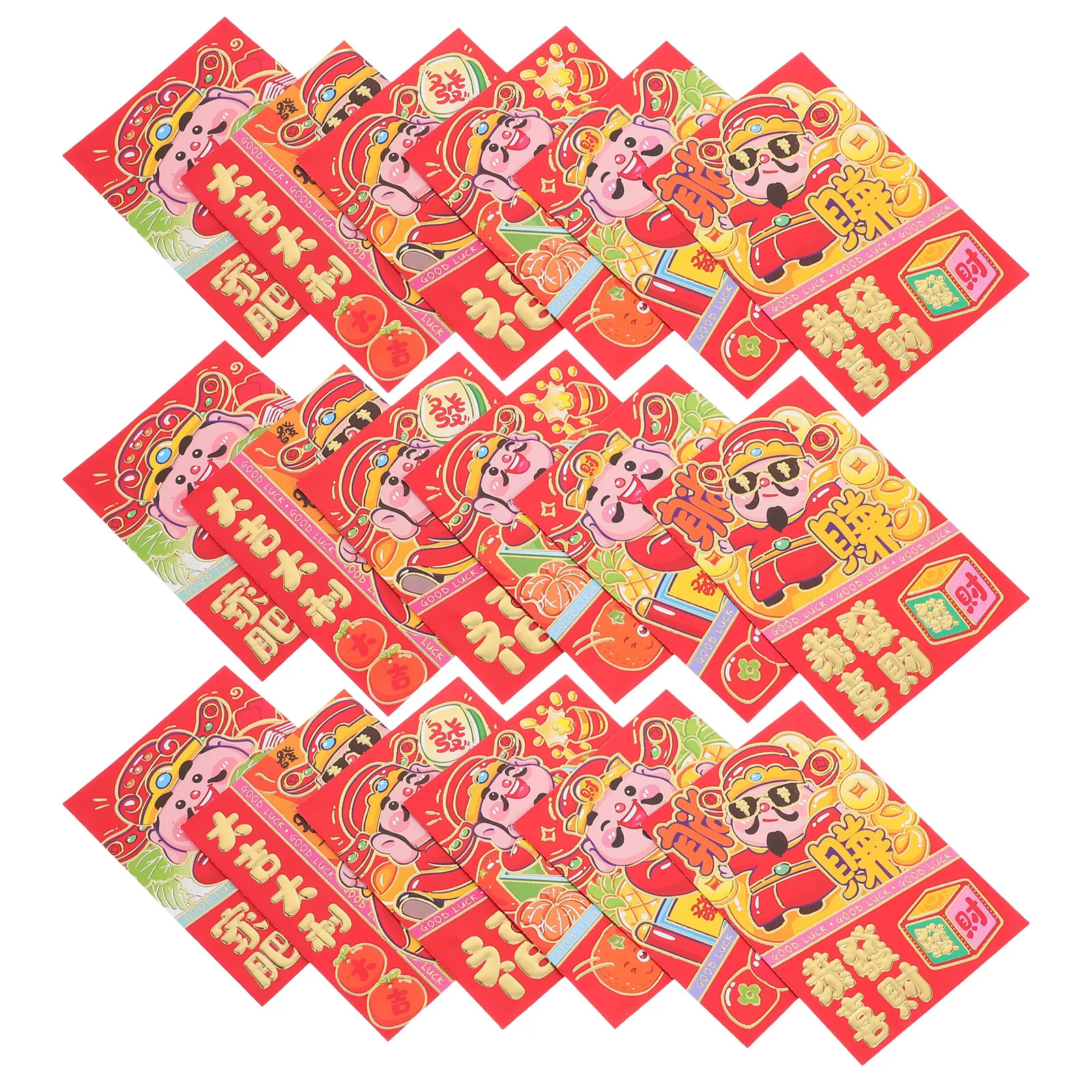 

36Pcs Cartoon Red Envelopes Snake Year Theme Chinese New Year Lucky Money Cash Envelopes Spring Festival Red Packet Money Gift