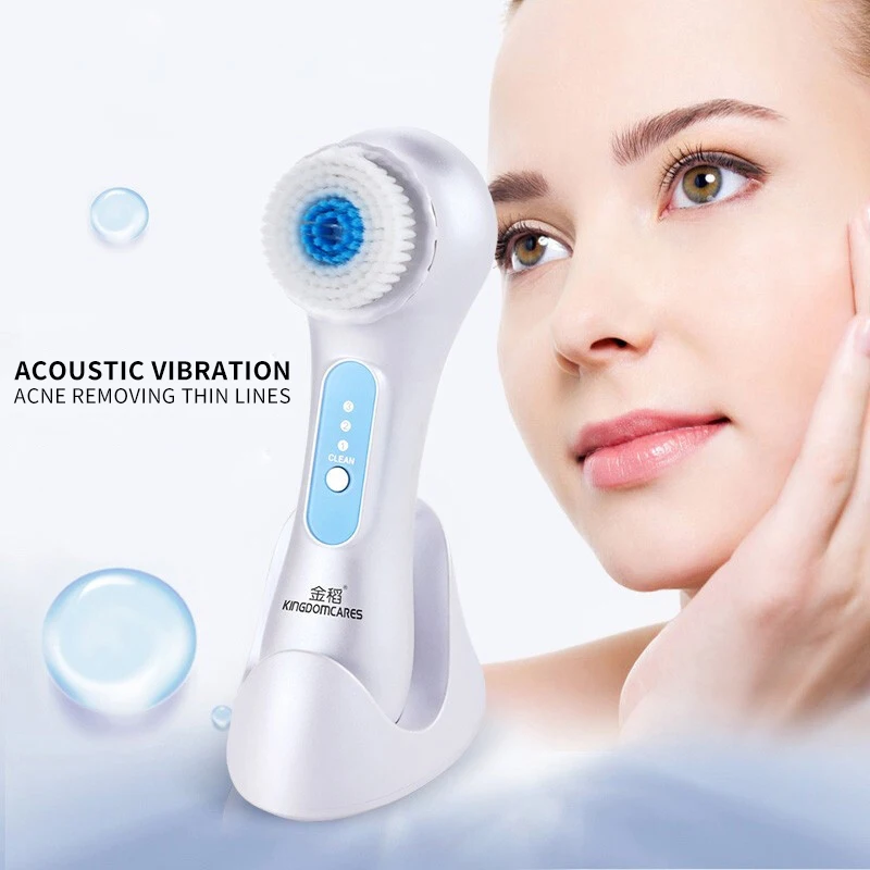 

Facial Deep Cleaner Wash Machine Electric Face Cleansing Brush Spa Skin Care Massager Blackhead Cleaning Facial Cleanser Tools