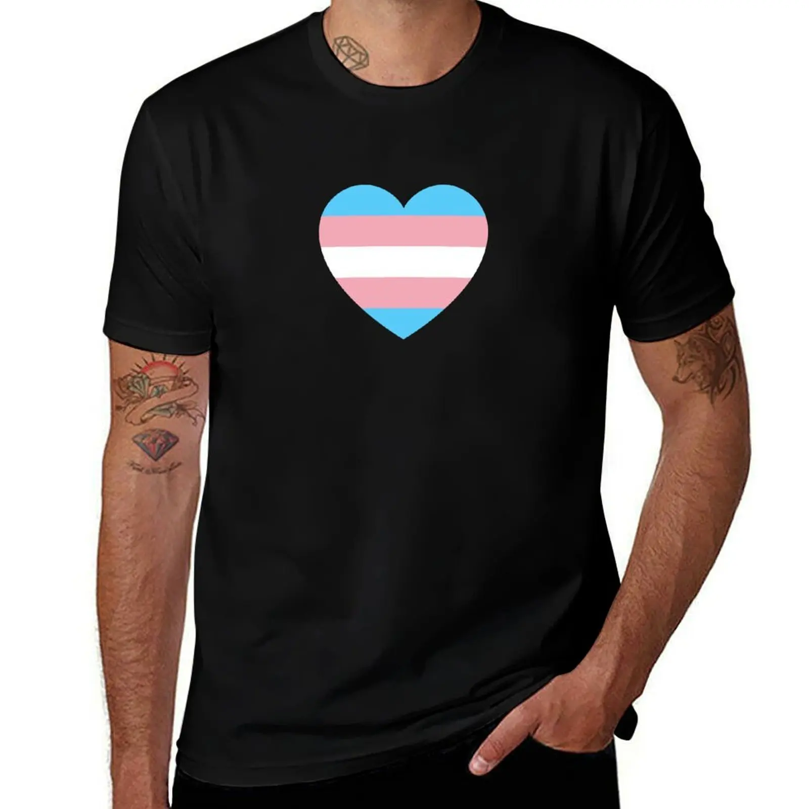

Trans Pride Heart T-Shirt t shirt man designer man t shirts graphic T-Shirt