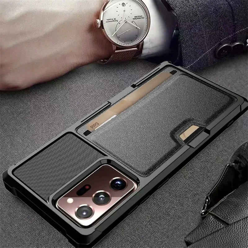 Magnetic Leather Card Pocket Case for Samsung Galaxy S23 S24 Ultra S22 S21 FE S20 Plus A16 A55 A35 A15 Phone Accessories Cases