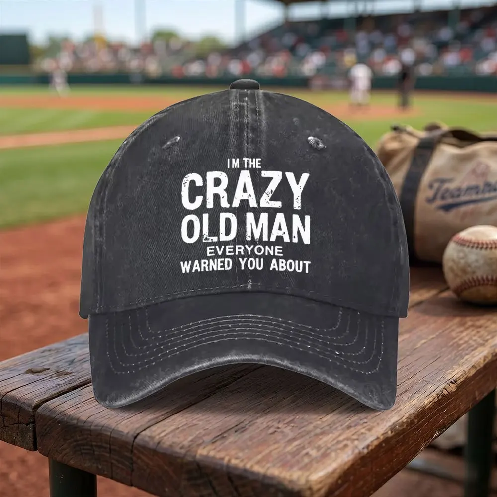Men's Adjustable Baseball Cap with the Phrase 