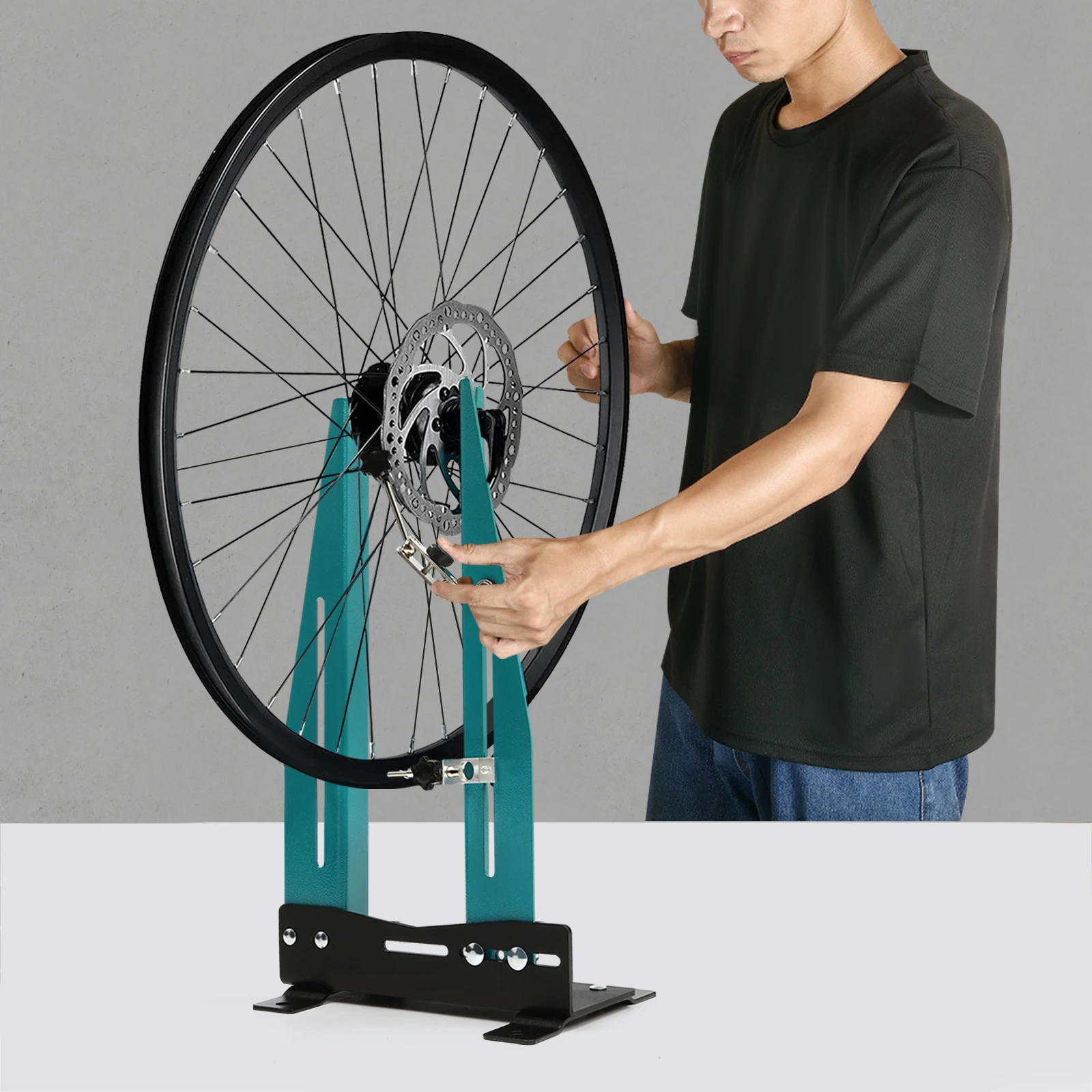 

Portable MTB Road Bike Bicycle Wheel Truing Stand Tire Rims Wheel Repair Tool