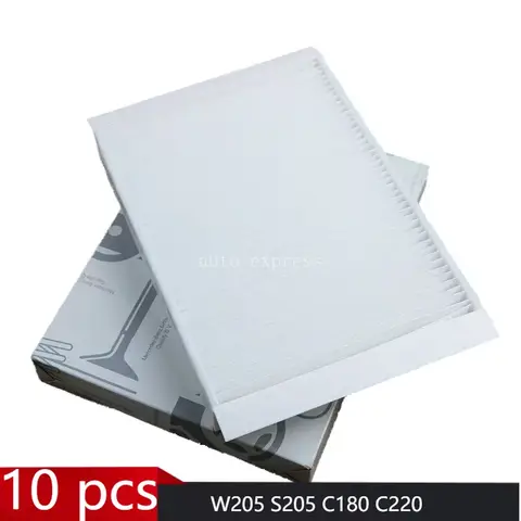 캐빈 에어 필터 1668300218, W205, S205, C180, C220, C200, C300, C400 용, 10 개