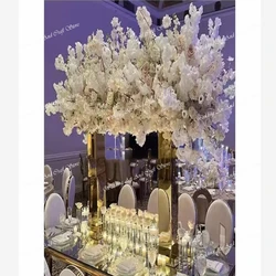 10pcs)10cm/120cm)Gold Arch Stand Event Wedding Flower Backdrop Stand Metal Flower Tall Centerpieces For Wedding Event Party Tabl