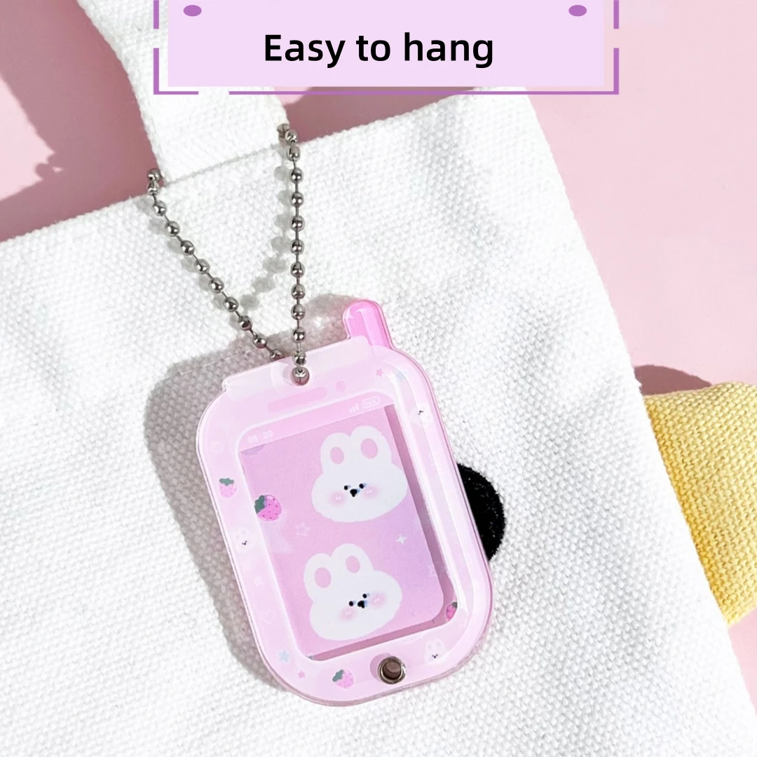 Tashanger sleutelhanger Betaalbare acryl fotolijst sleutelhanger Acryl fotolijst sleutelhanger Lichtgewicht voor portemonnees Tassen