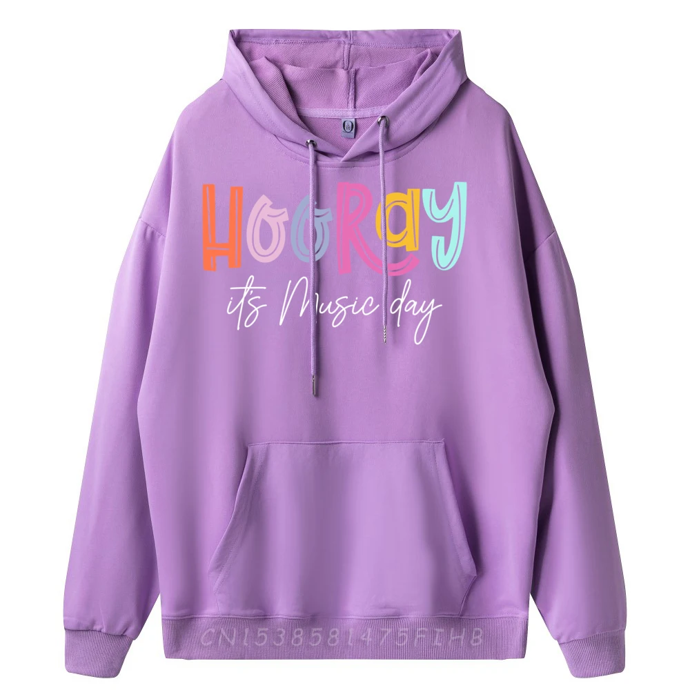 Hooray It is Music Day Music Teacher Back To School 2024 Camisetas Men Long Sleeve Tee Mother's Day