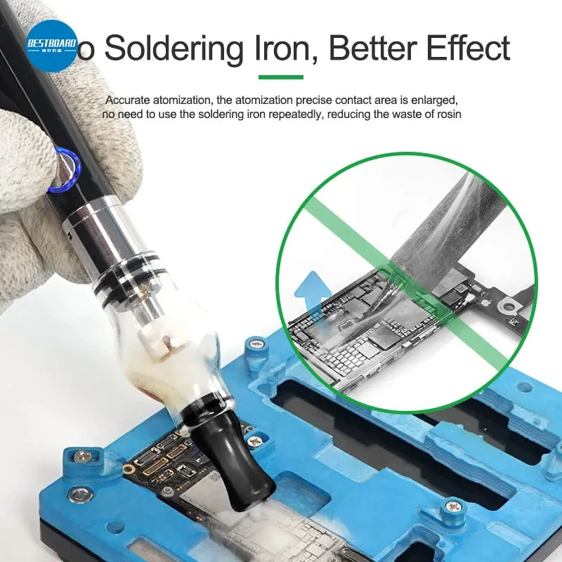 RELIFE RL-069 Rosin Atomizer Flux Pen USB Charging Suitable for Mobile Phone Repair Motherboard PCB Short Circuit Detector Tool