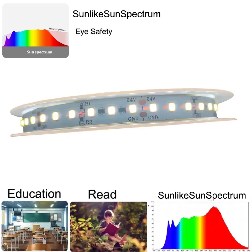 New SunlikeSunSpectrum  CRI 95+  LED Strip Light Neutra White Constant Current 5m 10m 15m 20m 3oz Copper PCB  5Years Warranty