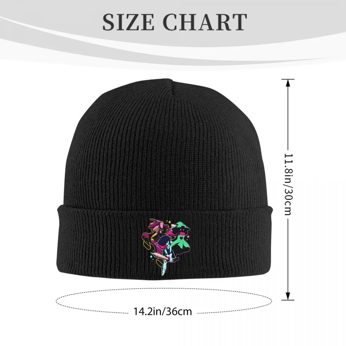 Deltarune - Warriors Knitted Caps for Women Men Beanie Winter Hat Warm Cap