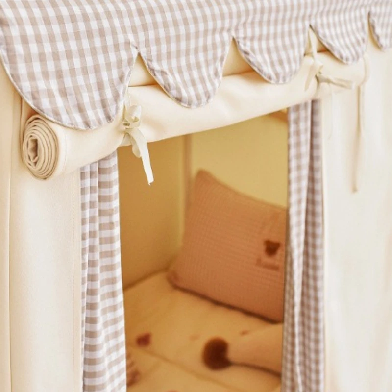 Uroczy namiot dla dzieci, namiot zabawowy do użytku w pomieszczeniach, materiałowy namiot do zabawy, zamek księżniczki dla dziewczynek, domek do zabawy z lampkami sznurkowymi, dekoracja domu.