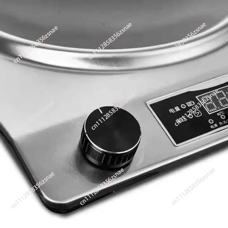 Portable 3500W Induction Cooktop, Stainless Steel Stove with Microcrystalline Glass Panel, Suitable for Home, Hotel & Hot Pot