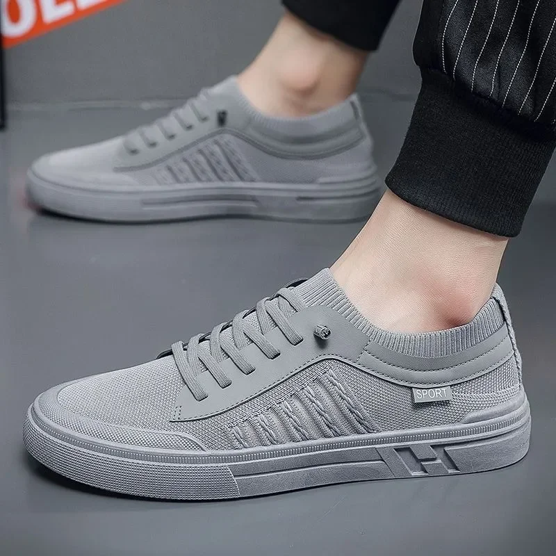 

Summer Men's Shoes Breathable Mesh Canvas Shoe Light Walking Flats Comfort Casual Sneakers for Men 2024Loafers Zapatillas Hombre