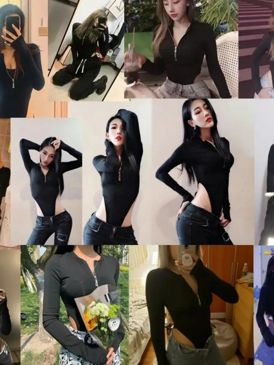 Setelan Terusan Musim Gugur Musim Dingin Terbaru Atasan Warna Polos Wanita Lengan Panjang Celana High Waist Bahan Poliester Jumpsuit Wanita