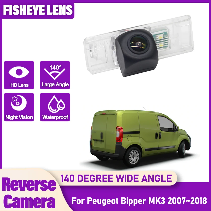 Rear View Camera For Peugeot Bipper MK3 2007~2016 2017 2018 HD Night Vision Reverse Camera Backup Camera license plate Camera