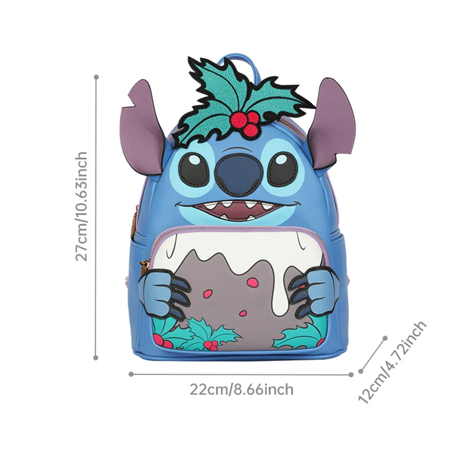 Disney License Stitch backpack new cute Cartoon PU bag for Women