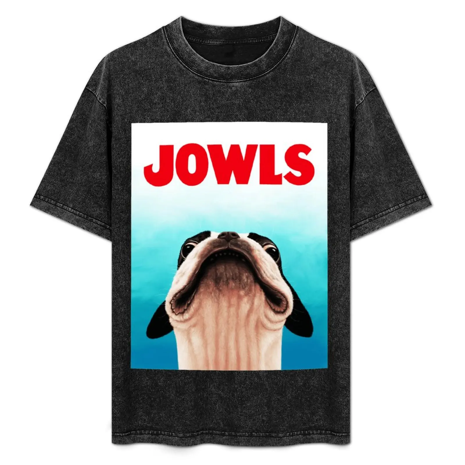 

Jowls Boston Terrier poster Classic . T-Shirt Big Size Simple T-Shirt