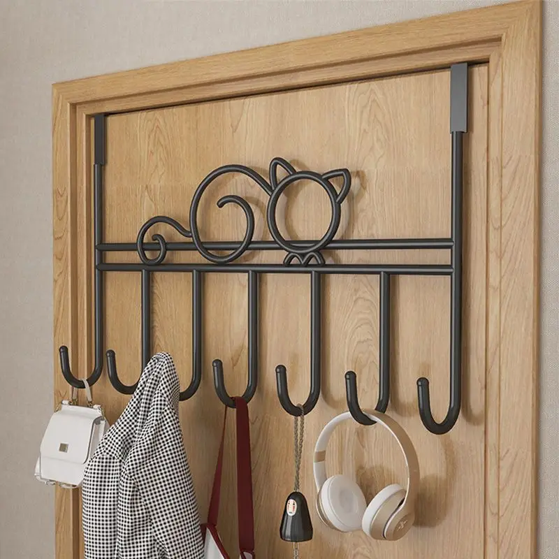 No punching on the hook behind the door, wall hanger artifact, door hanger, wall hanger, strong non-marking clothes hat hook.