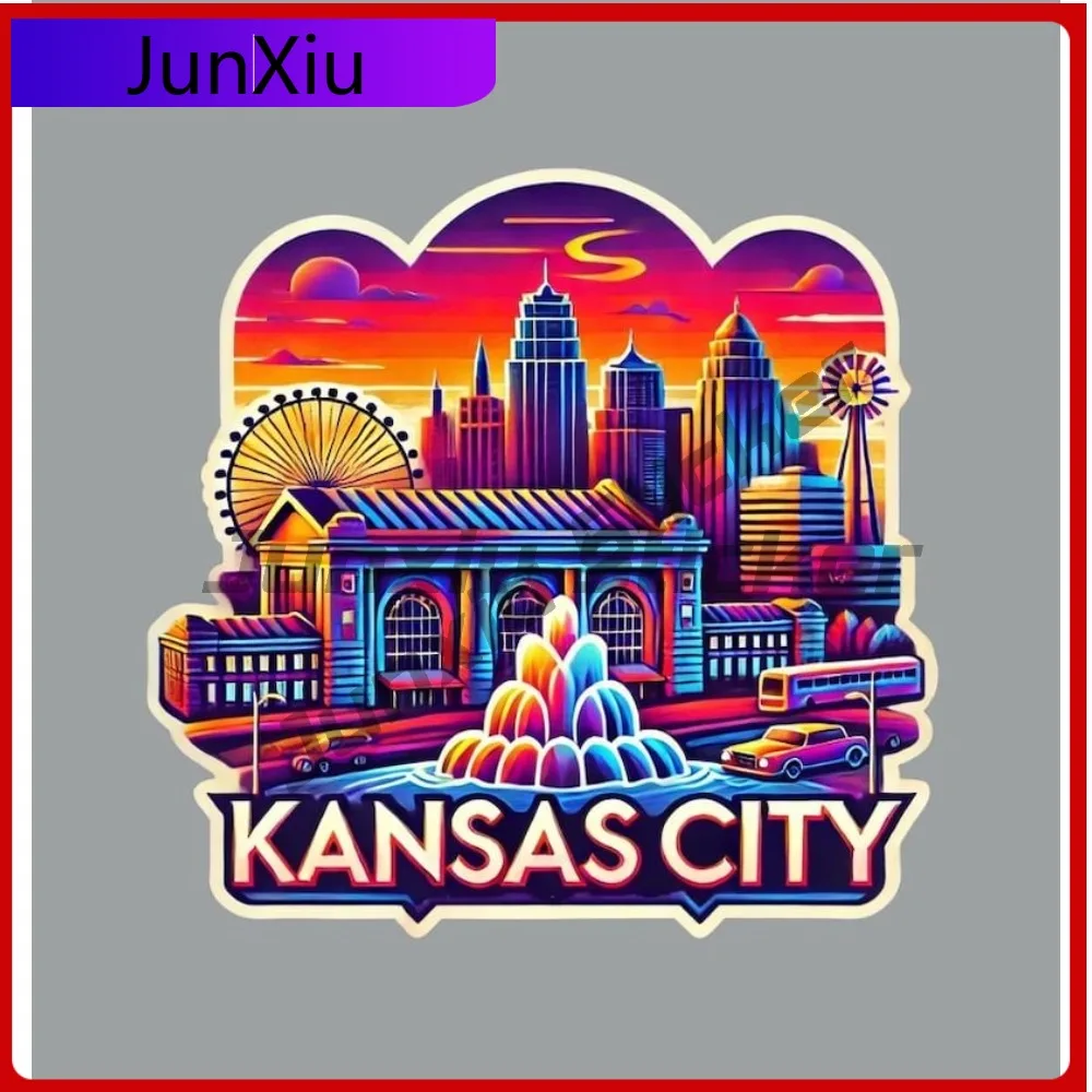 

Kansas City Waterproof Scratch-proof Pvc Sticker Decoration Decals Front Bumper Car Bicycle Skateboard Suitcase Stickers For Car