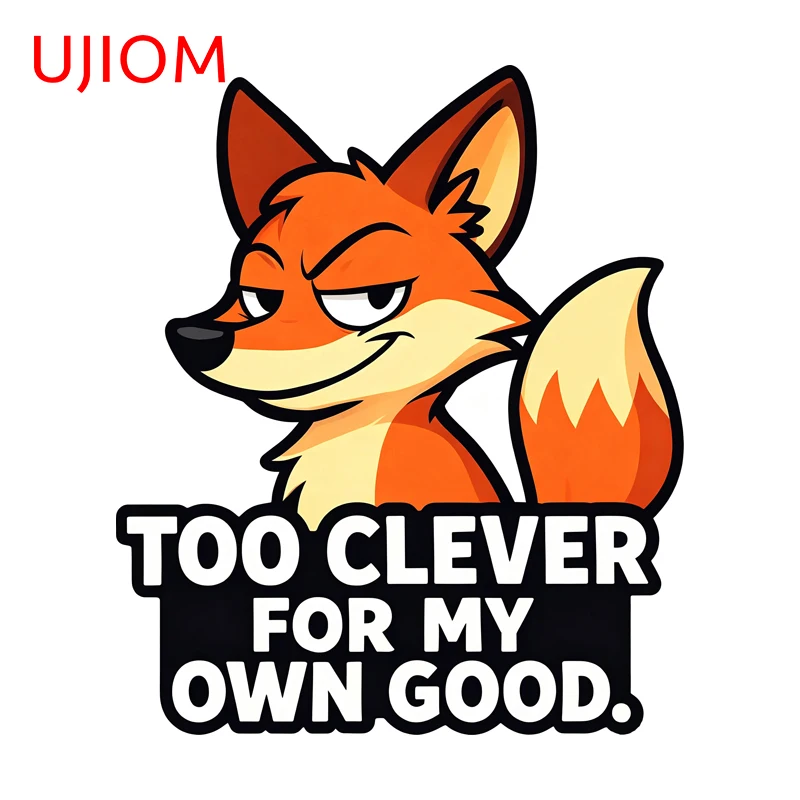 UJIOM Too Clever For Me Own Good Wall Sticker Stationery Interior Double Bed Decal Suitable For Kitchen Wardrobe Decoration