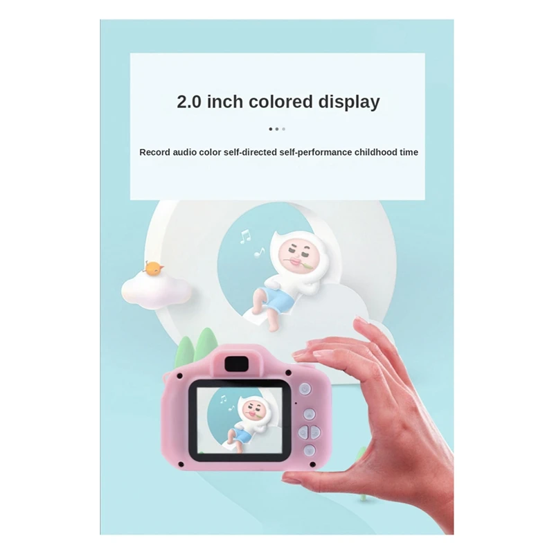 Детская цифровая мини-камера, 1080P HD экран, видеокамера 8 Мп, уличная игрушка, детские подарки