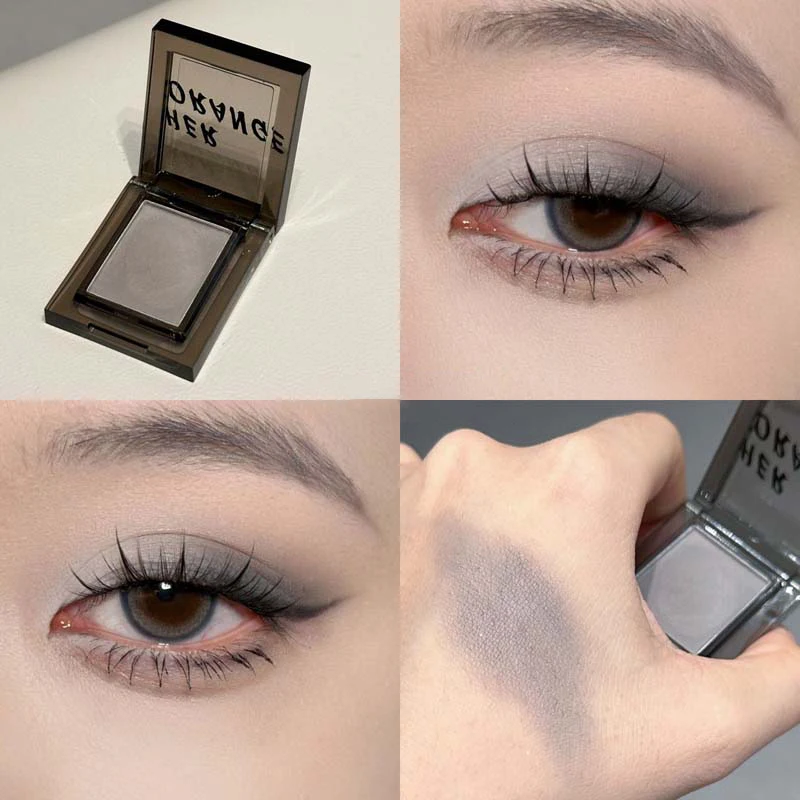 17 Colors Smoky Matte Blue Eye Shadow Metallic Mini Monochrome Eyeshadow Palette Pearl Glitter Earth Grey Multicolor Eyes Makeup